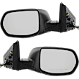 Driver and Passenger Side Mirror, Power Adjust, Non-Heated, Manual Folding, Textured Black, No Signal Light, No Memory, No Puddle Light, No Auto-Dim, No Blind Spot Feature