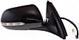 Sedan Driver and Passenger Side Mirror, Power Adjust, Heated, Manual Folding, Paintable, In-housing Signal Light, No Memory, No Puddle Light, No Auto-Dimming, No Blind Spot Feature