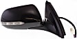 Sedan Driver and Passenger Side Mirror, Power Adjust, Heated, Manual Folding, Paintable, In-housing Signal Light, No Memory, No Puddle Light, No Auto-Dimming, No Blind Spot Feature