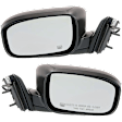 Driver and Passenger Side Mirror, Power Adjust, Heated, Manual Folding, Paintable, No Signal Light, No Memory, No Puddle Light, No Auto-Dimming, No Blind Spot Feature