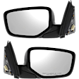 Coupe Driver and Passenger Side Mirror, Power Adjust, Non-Heated, Manual Folding, Paintable, No Signal Light, No Memory, No Puddle Light, No Auto-Dim, No Blind Spot Feature