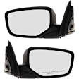 Coupe Driver and Passenger Side Mirror, Power Adjust, Heated, Manual Folding, Paintable, No Signal Light, No Memory, No Puddle Light, No Auto-Dim, No Blind Spot Feature