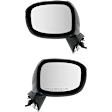 Sedan Driver and Passenger Side Mirror, Power Adjust, Non-Heated, Manual Folding, Paintable, In-housing Signal Light, No Memory, No Puddle Light, No Auto-Dim, No Blind Spot Feature