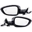 Driver and Passenger Side Mirror, Power Adjust, Heated, Manual Folding, Paintable, In-housing Signal Light, No Memory, No Puddle Light, No Auto-Dim, With Blind Spot Detection in Glass