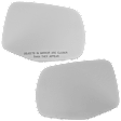 Driver and Passenger Side Mirror Glass, Non-Heated, No Blind Spot Feature
