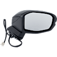 Driver and Passenger Side Mirror, Power Adjust, Heated, Manual Folding, Paintable, In-housing Signal Light, No Memory, No Puddle Light, No Auto-Dim, No Blind Spot Feature