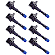 SET-HITIGC0051-8 Ignition Coil, Set of 8, 1.3L, 4Cyl
