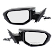 Driver and Passenger Side Mirrors, Power Adjust, Manual Folding, Passenger side - Non-Heated; Driver side - Heated, Paintable, No Signal Light, No Memory, No Auto-Dimming