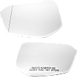 Driver and Passenger Side Mirror Glass, Non-Heated, No Blind Spot Feature