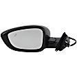 Driver and Passenger Side Mirror, Power Adjust, Heated, Manual Folding, Paintable, No Signal Light, No Memory, No Puddle Light, No Auto-Dim, With Blind Spot Detection in Glass