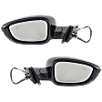 Driver and Passenger Side Mirror, Power Adjust, Heated, Manual Folding, Paintable, In-housing Signal Light, No Memory, No Puddle Light, No Auto-Dim, With Blind Spot Detection in Glass