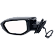 2018 Honda Civic - Driver and Passenger Side Mirror,  For Models Without Side View Camera, Power Adjust, Non-Heated, Paintable, Manual Folding, No Signal Light, No Blind Spot Feature, No Memory, No Puddle Light, No Auto-Dimming, Hatchback