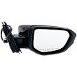 2018 Honda Civic - Driver and Passenger Side Mirror,  For Models Without Side View Camera, Power Adjust, Non-Heated, Paintable, Manual Folding, No Signal Light, No Blind Spot Feature, No Memory, No Puddle Light, No Auto-Dimming, Hatchback