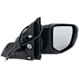 2018 Honda Civic - Driver and Passenger Side Mirror,  For Models Without Side View Camera, Power Adjust, Non-Heated, Paintable, Manual Folding, No Signal Light, No Blind Spot Feature, No Memory, No Puddle Light, No Auto-Dimming, Hatchback