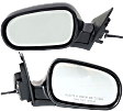 Driver and Passenger Side Mirrors, Manual Adjust, Manual Folding, Non-Heated, Paintable, No Signal Light, Memory, Puddle Light, Auto-Dimming, and Blind Spot Feature, 4 Door Sedan