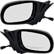 Driver and Passenger Side Mirror, Manual Adjust, Non-Heated, Non-Folding, Textured Black, No Signal Light, No Memory, No Puddle Light, No Auto-Dimming, No Blind Spot Feature
