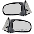 Sedan Driver and Passenger Side Mirror, Power Adjust, Non-Heated, Non-Folding, Textured Black, No Signal Light, No Memory, No Puddle Light, No Auto-Dimming, No Blind Spot Feature