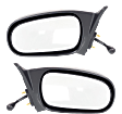 Driver and Passenger Side Mirror, Manual Adjust, Non-Heated, Non-Folding, Textured Black, No Signal Light, No Memory, No Puddle Light, No Auto-Dim, No Blind Spot Feature
