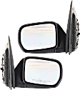 Driver and Passenger Side Mirrors, Power Adjust, Manual Folding, Non-Heated, Textured Black, No Signal Light, No Memory, No Puddle Light, No Auto-Dimming, No Blind Spot Feature