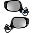 2009-2014 Honda Fit - Driver and Passenger Side Mirrors, Power, Manual Folding, Non-Heated, Paintable, No Signal Light, No Memory, No Puddle Light, No Auto-Dimming, No Blind Spot Feature