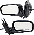 Hatchback Driver and Passenger Side Mirror, Power Adjust, Non-Heated, Manual Folding, Textured Black, No Signal Light, No Memory, No Puddle Light, No Auto-Dim, No Blind Spot Feature