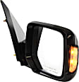 Driver and Passenger Side Mirrors, Power Adjust, Manual Folding, Non-Heated, Paintable, In-housing Signal Light, No Memory, No Puddle Light, No Auto-Dimming, No Blind Spot Feature