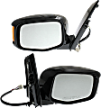 2012 Honda Odyssey - Driver and Passenger Side Mirror, Power Adjust, Heated, Paintable, Manual Folding, In-housing Signal Light, No Blind Spot Feature, With Memory, No Puddle Light, No Auto-Dimming