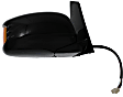 2012 Honda Odyssey - Driver and Passenger Side Mirror, Power Adjust, Heated, Paintable, Manual Folding, In-housing Signal Light, No Blind Spot Feature, With Memory, No Puddle Light, No Auto-Dimming