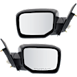 2011 Honda Pilot - Driver and Passenger Side Mirror, Power Adjust, Non-Heated, Paintable, Manual Folding, No Signal Light, No Blind Spot Feature, No Memory, No Puddle Light, No Auto-Dimming