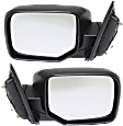 Driver and Passenger Side Mirrors, Power Adjust, Manual Folding, Non-Heated, Textured Black, No Signal Light, No Memory, No Puddle Light, No Auto-Dimming, No Blind Spot Feature