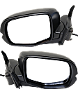 2016 Honda Pilot LX - Driver and Passenger Side Mirror, Power Adjust, Non-Heated, Textured Black, Manual Folding, No Signal Light, No Blind Spot Feature, No Memory, No Puddle Light, No Auto-Dimming