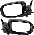 2016-2021 Honda Pilot - Driver and Passenger Side Mirrors, Power, Manual Folding, Non-Heated, Textured Black, No Signal Light, No Memory, No Puddle Light, No Auto-Dimming, No Blind Spot Feature