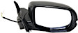 2016-2021 Honda Pilot - Driver and Passenger Side Mirrors, Power, Manual Folding, Non-Heated, Textured Black, No Signal Light, No Memory, No Puddle Light, No Auto-Dimming, No Blind Spot Feature