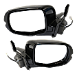 Driver and Passenger Side Mirrors, Power Adjust, Manual Folding, Non-Heated, Paintable, No Signal Light, Memory, Puddle Light, Auto-Dimming, and Blind Spot Feature, Without Side Object Sensor