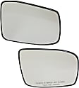 Driver and Passenger Side Mirror Glass, Non-Heated, Non-Towing, With backing plate, Includes (2) Mirror Glasses