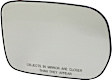 Driver and Passenger Side Mirror Glass, Heated, No Blind Spot Feature, Backing Plate Included