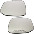 Driver and Passenger Side Mirror Glass, Non-Heated, No Blind Spot Feature