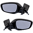 Driver and Passenger Side Mirrors, Manual Adjust, Manual Folding, Non-Heated, Textured Black, No Signal Light, No Memory, No Puddle Light, No Auto-Dimming