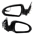 2019 Hyundai Elantra - Driver and Passenger Side Mirror, USA Built, Power Adjust, Non-Heated, Paintable, Manual Folding, No Signal Light, Driver Side - With Blind Spot Detection in Glass; Passenger Side - No Blind Spot Feature, No Memory, No Puddle Light, N