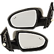 2016-2018 Hyundai Tucson - Driver and Passenger Side Mirror, Power Adjust, Heated, Manual Folding, Paintable, In-housing Signal Light, Driver Side - With Memory; Passenger Side - No Memory, No Puddle Light, No Auto-Dimming