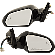 Driver and Passenger Side Mirrors, Power Adjust, Manual Folding, Heated, Paintable, In-housing Signal Light, With memory, No Puddle Light, No Auto-Dimming, With Blind Spot Detection in Glass