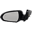 Driver and Passenger Side Mirror, Power Adjust, Heated, Manual Folding, Paintable, In-housing Signal Light, No Memory, No Puddle Light, No Auto-Dim, With Blind Spot Detection in Glass