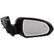 Driver and Passenger Side Mirror, Power Adjust, Heated, Manual Folding, Paintable, In-housing Signal Light, No Memory, No Puddle Light, No Auto-Dim, With Blind Spot Detection in Glass