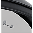 Driver and Passenger Side Mirror, Power Adjust, Heated, Manual Folding, Paintable, In-housing Signal Light, No Memory, No Puddle Light, No Auto-Dim, With Blind Spot Detection in Glass