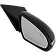 Driver and Passenger Side Mirror, Power Adjust, Heated, Manual Folding, Paintable, In-housing Signal Light, No Memory, No Puddle Light, No Auto-Dim, With Blind Spot Detection in Glass