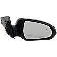 Driver and Passenger Side Mirror, Power Adjust, Heated, Manual Folding, Paintable, In-housing Signal Light, With Memory, No Puddle Light, No Auto-Dim, With Blind Spot Detection in Glass