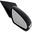 Driver and Passenger Side Mirror, Power Adjust, Heated, Manual Folding, Paintable, In-housing Signal Light, With Memory, No Puddle Light, No Auto-Dim, With Blind Spot Detection in Glass