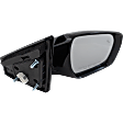 Driver and Passenger Side Mirror, Power Adjust, Heated, Manual Folding, Paintable, In-housing Signal Light, No Memory, No Puddle Light, No Auto-Dim, With Blind Spot Detection in Glass