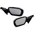 Driver and Passenger Side Mirrors, Power Adjust, Manual Folding, Heated, Paintable, In-Housing Signal Light, With Memory, No Puddle Light, With Auto-Dimming, With Blind Spot Detection in Glass