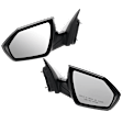 Driver and Passenger Side Mirror, Power Adjust, Non-Heated, Manual Folding, Paintable, No Signal Light, No Memory, No Puddle Light, No Auto-Dim, No Blind Spot Feature